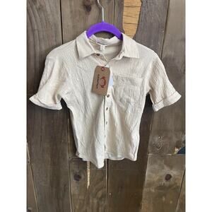 Kid's Appaman Beach Shirt Color Sand Size 7